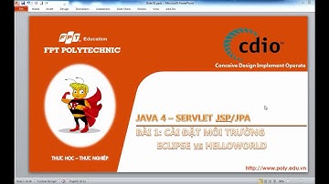 Bài1: Cài đặt môi trường Eclipse và viết chương trình Helloworld