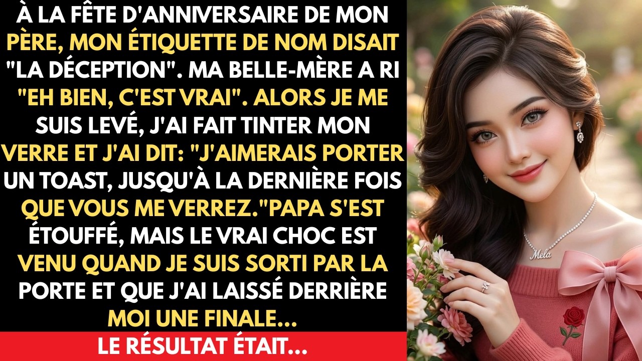 « Joyeux anniversaire, papa. Dans cette enveloppe se trouve mon dernier cadeau pour toi, et la vraie raison pour laquelle tu ne me reverras plus jamais. » C’est ce que j’ai dit à mon père, devant...