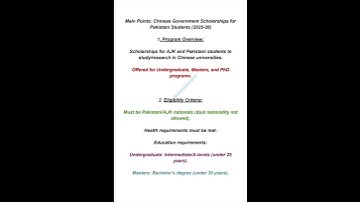 Chinese Govt Scholarships for Pakistani Students|Full Information #scholarship#viralvideo #most#for