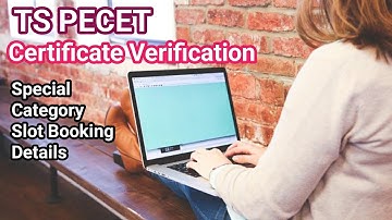 telangana pecet | certificate verification and special category slot booking  @srinupetcreations