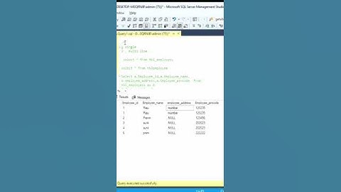Comments in SQL server #sql #sql  #comments