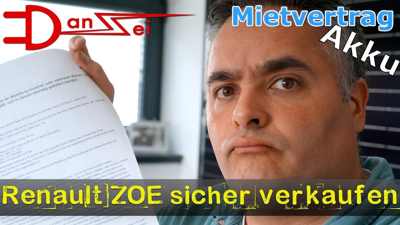 Elektroauto Renault Zoe Sicher Verkaufen Mietvertrag Batterie Richtig Ubertragen Youtube