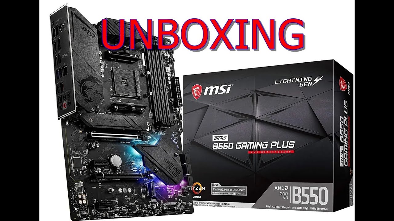 MSI MPG B550 GAMING PLUS Desktop Motherboard AMD B550 Chipset