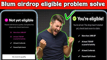 Blum airdrop eligible problem solve | blum new update | BLUM airdrop #blumairdrop