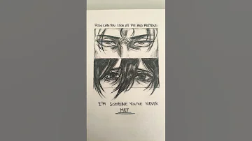 How Can You Look At Me And Pretend Sketch Drawing Artist Shorts Attackontitan Eren Mikasa 