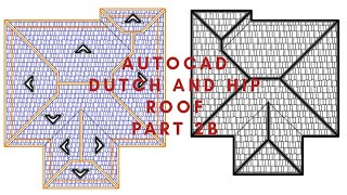 Autocad Roof hipdutch Roof Part 2b