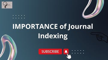 Importance of Journal Indexing || Paper Publication || STM Journals