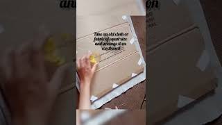 DIY noticeboard/ DIY pinning board/DIY cardboard ideas/recycling #diy #craftideas#studytable