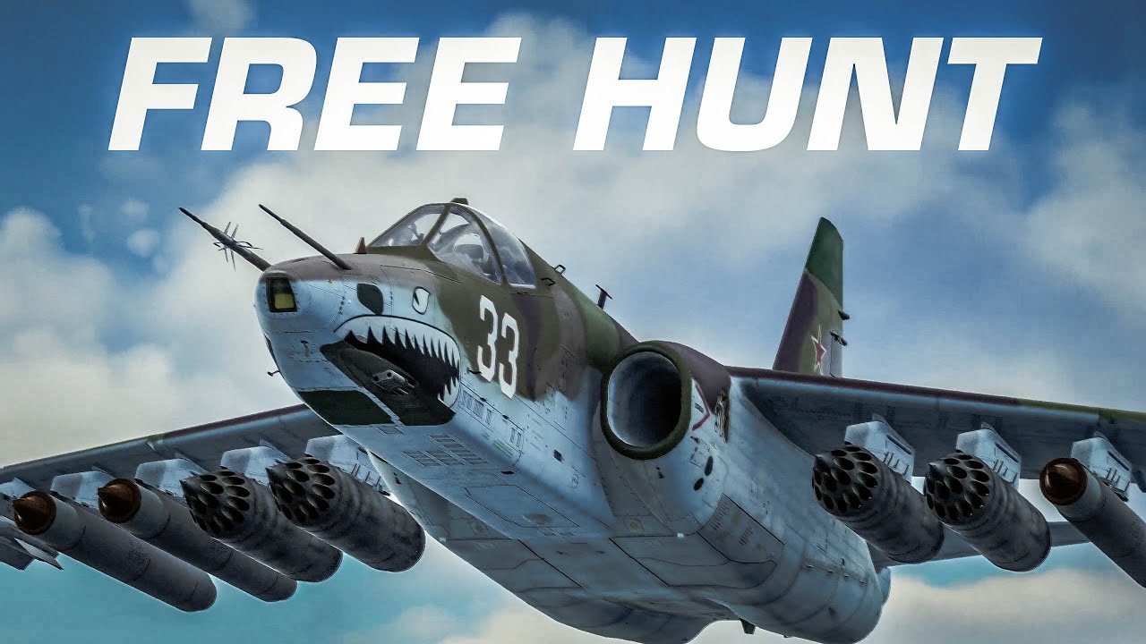 Su-25 FREE HUNT Mission Over Syria | DCS | Digital Combat Simulator