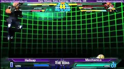 Epic Khaos Feb MvC3 - Hellsap (DOR/AMA/HAG) vs Mechanica (CHR/AMA/SPE)
