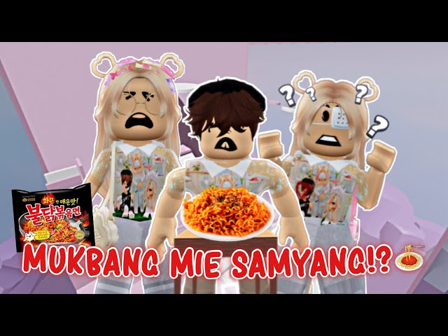 MUKBANG MIE SAMYANG 2 BUNGKUS !??🍝🌶 PEDESS BANGETTT🥵 Samyang Challenge! | ROBLOX INDONESIA 🇮🇩 | class=