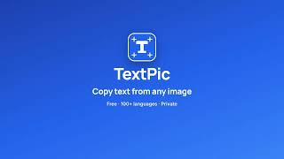 TextPic — copy text from any image (free Chrome extension, OCR)