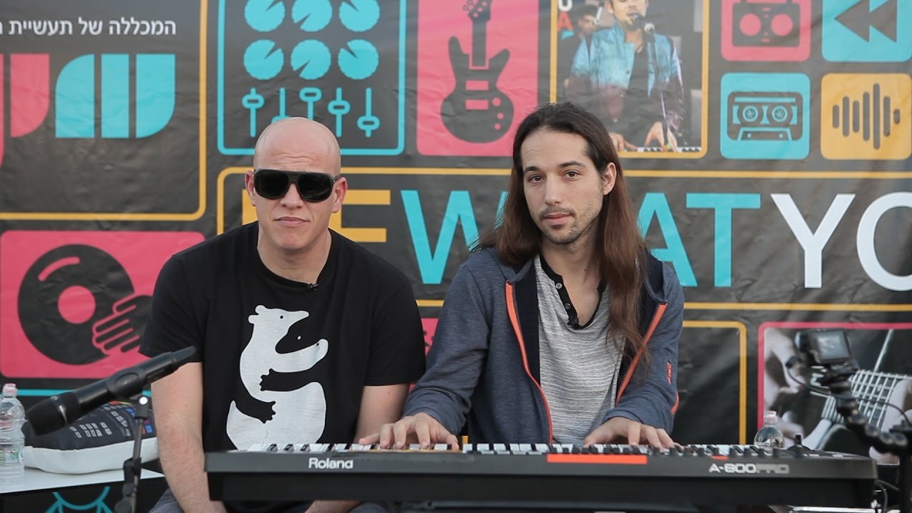 אינפקטד מאשרום INFECTED MUSHROOM בסדנת יצירת מוזיקה אלקטרונית במכללת  BPM