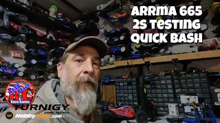 Typhon Tussle, Turnigy 2s quick test, Arrma MEGA 665 #hobbyking #turnigy Ramp Action
