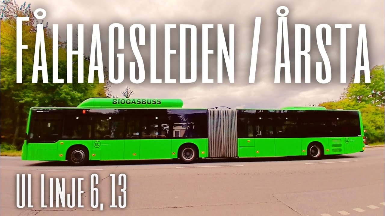 Bussar i Uppsala - Fålhagsleden / Årsta (UL Linje 6, 13)