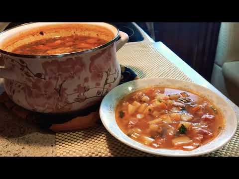 Video: Soup With Bacon, Celery And Beans