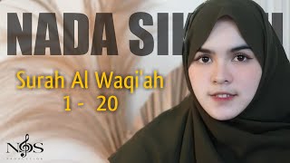 #murottal #videolirik MUROTTAL SURAH AL WAQI'AH : 1-20 - NADA SIKKAH (Lyric)