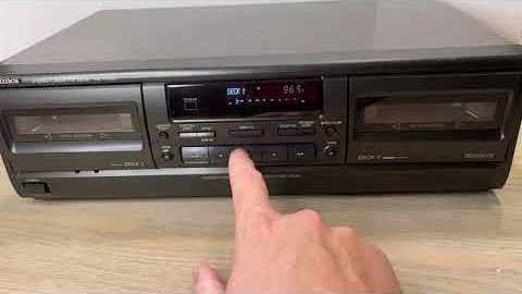 Technics Dual Stereo Cassette Deck RS-TR180 Technics Cassette Player Demo Video