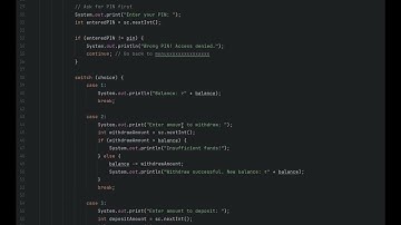 Java Mini Project — ATM System Simulator | #miniproject #java #OOPS #DESPU #programming