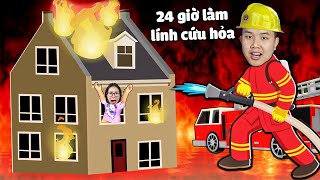 24 giờ làm lính cứu hỏa giải cứu mọi người khỏi đám cháy, bqThanh Cứu Ốc Khỏi Cháy Nhà Trong Roblox screenshot 5