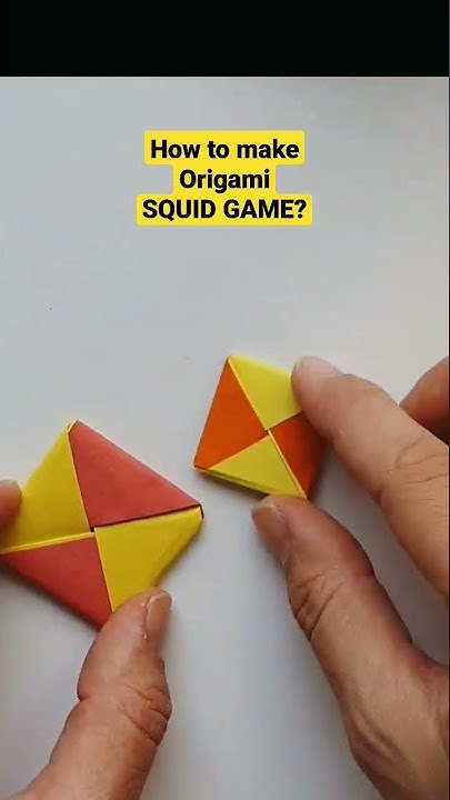How To Make Ddakji. Squid Game Paper Craft (Easy) #origami #shorts #