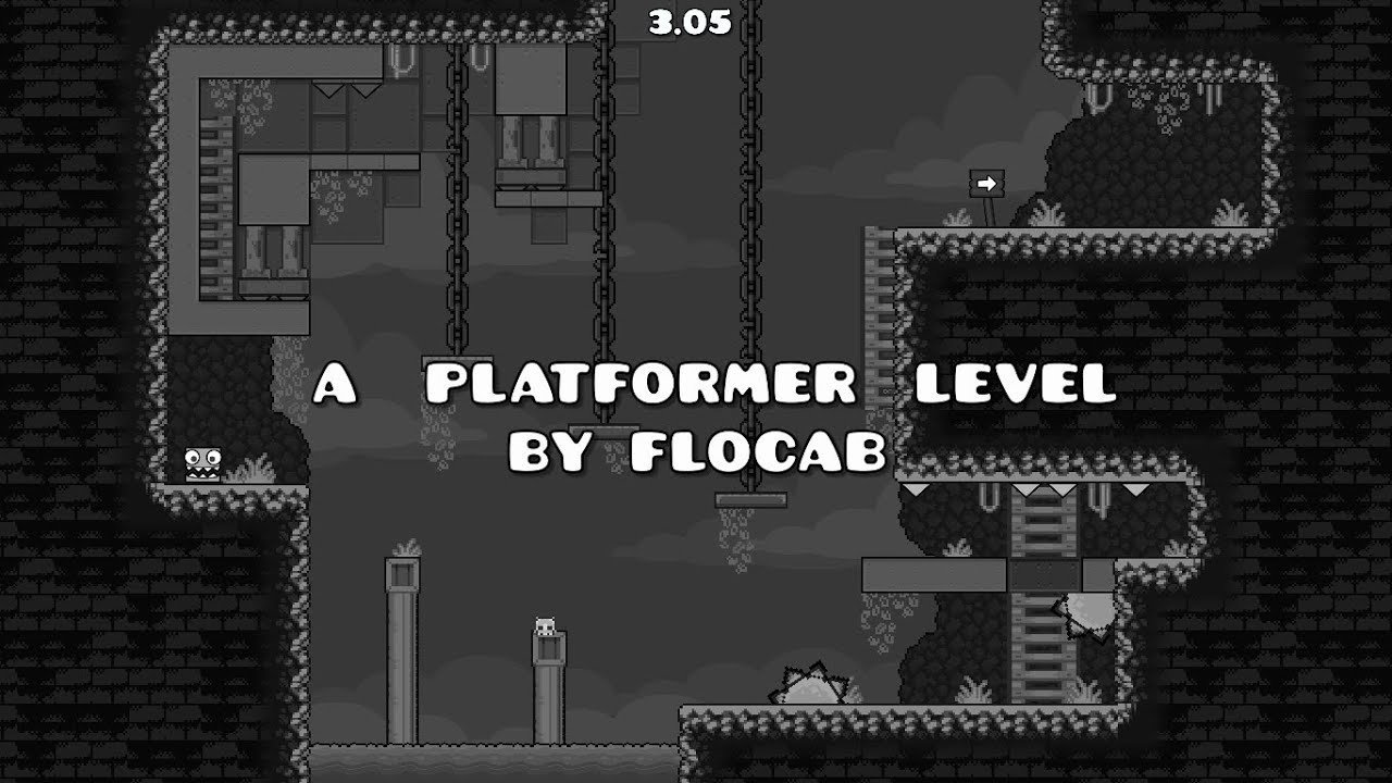 A Platformer Level by Flogab - 100% with all coins - YouTube