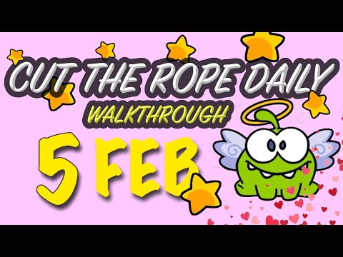 Cut The Rope Daily February 5 | #walkthrough | #10stars | #solution