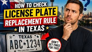How to check a license plate replacement rule in Texas