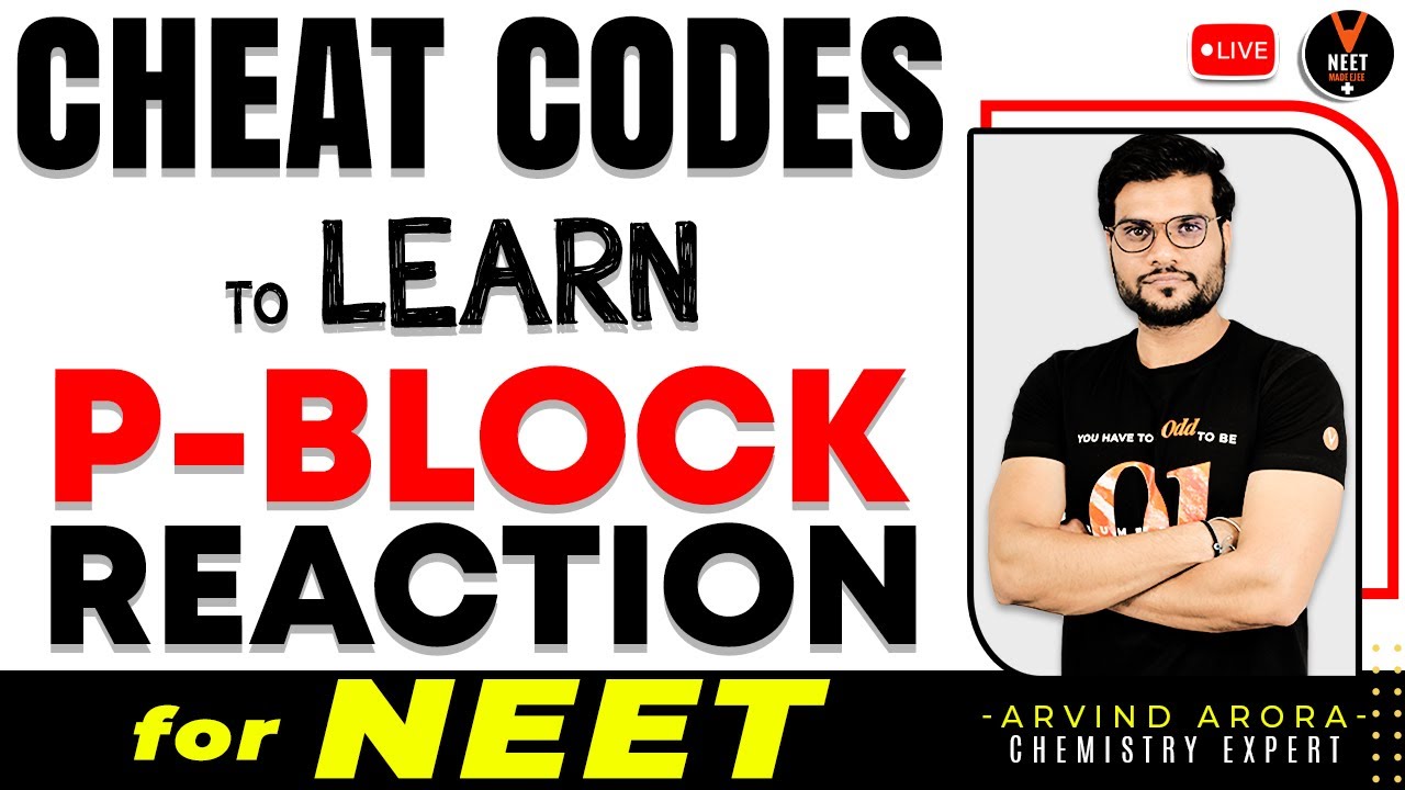 P Block Reactions Tricks | NEET Chemistry Cheat Codes #7 | NEET 2020 Preparation | Arvind Arora