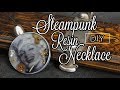 DIY Steampunk Resin Necklace Marilyn Monroe
