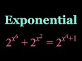 A Non-Standard Exponential Equation from Russia