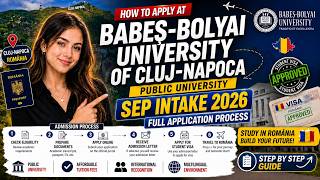 How to apply at Babeș Bolyai University | Admission Process | Romania Student visa update 2026