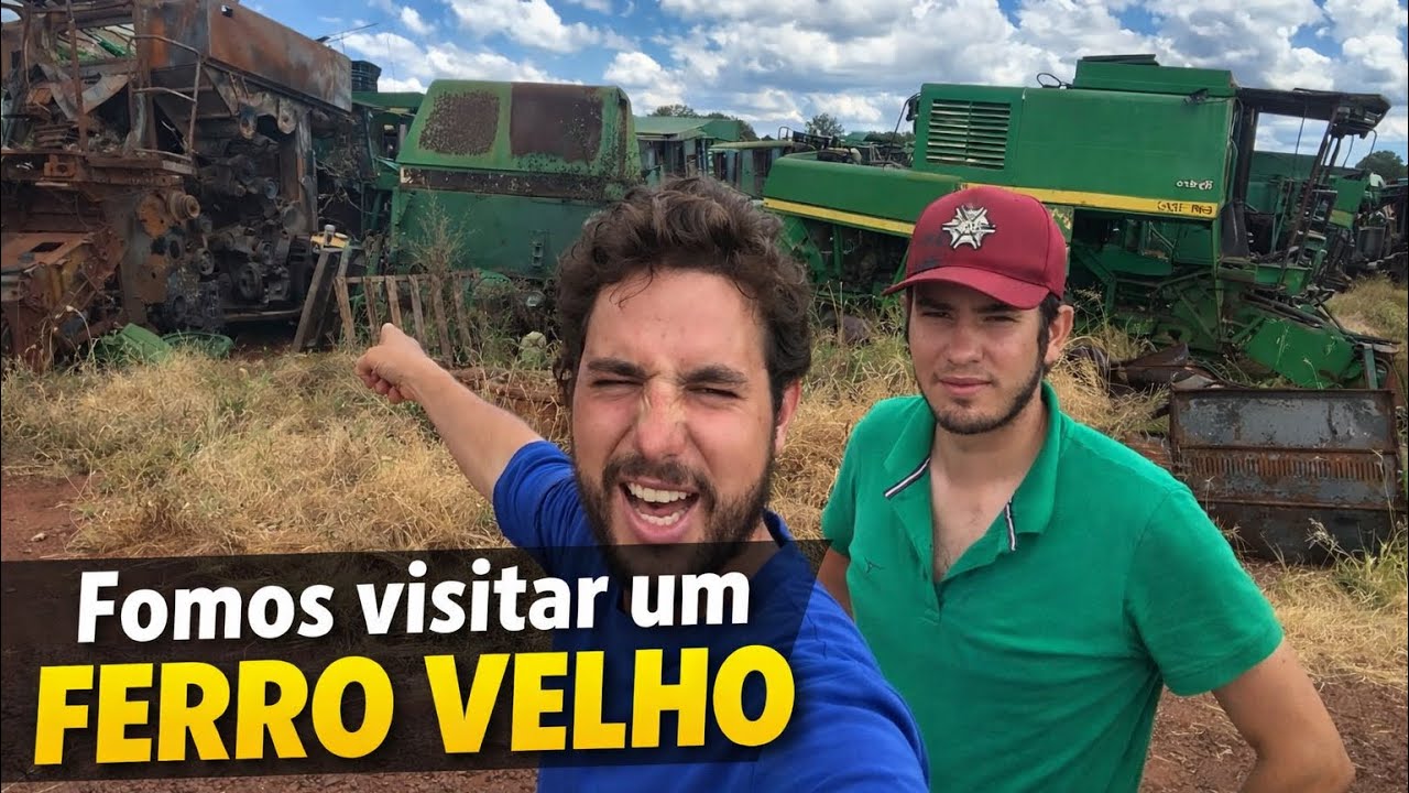 HOJE FOI DIA DE FAZER UMA VISITA EM UM FERO VELHO DE MÁQUINAS AGRÍCOLAS 🚜