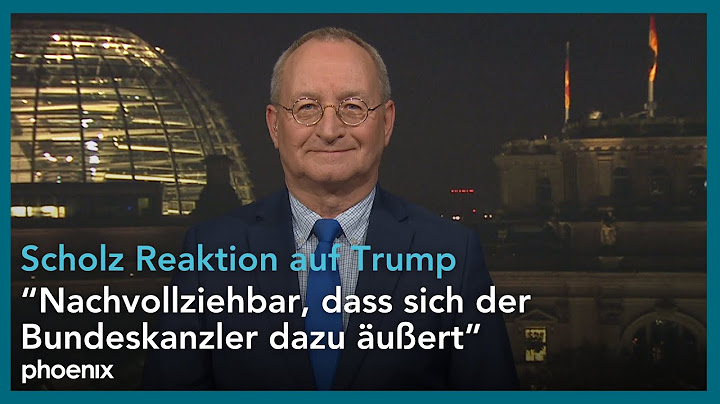 phoenix-Korrespondent Erhard Scherfer über die Reaktion von Olaf Scholz auf Trumps Äußerungen