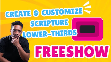 Customize Scripture Lower-Thirds for Livestream and Service in FreeShow #propresenter #FreeShow