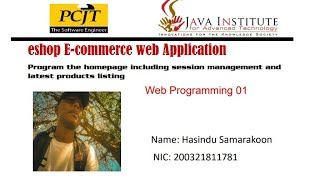 web application 1 | java institute | 1st year | web programing | assignment| Task 08