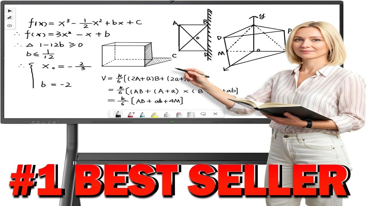 75'' Smart Board 4K UHD Interactive Touchscreen Whiteboard Android13 Wireless Smartboar - B0D5Y8XX4K