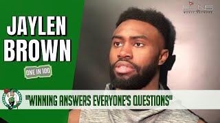 JAYLEN BROWN Open to Possibly Coming off Bench When he Returns | Pregame (Full)