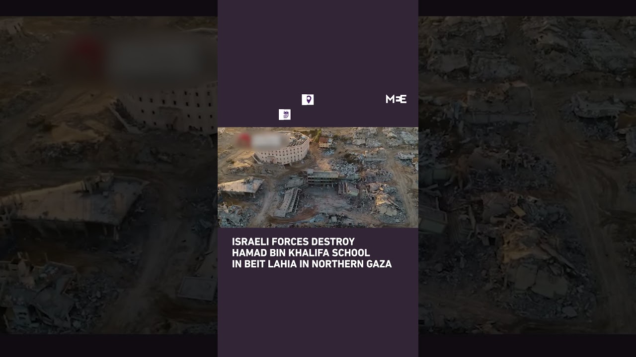 Israeli forces demolish high school in northern Gaza