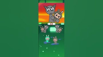 Thumbnail of Labubu 🆚 Sprunki 💃🏻 Coffin Dance 🎮 Tiles Hop #shorts #tileshop #shortsfeed #viral #tileshopgame