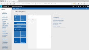 Dynamics 365 for Finance and Operations - Navigate the Web Client Interface