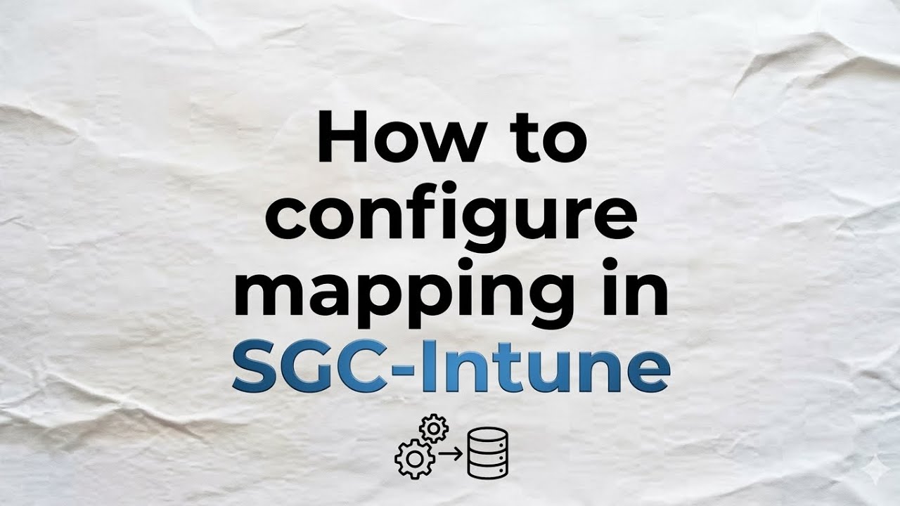 Mapping Service Graph Connector- Intune - YouTube
