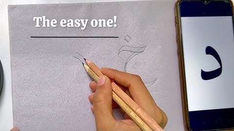 Easy Learn from Alif to Yaa! | Arabic Calligraphy beginners Part 1 