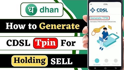 how to generate tpin in dhan || dhan app me tpin kaise generate kare || how to generate tpin in CDSL