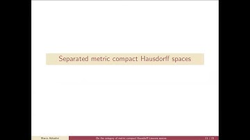 On the category of metric compact Hausdorff spaces - Marco Abbadini