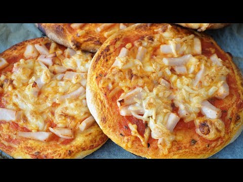 Видео рецепт Мини-пицца с колбасой