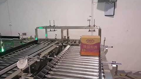 Roller Conveyor with Pop Up Product Transfer - cooking wine - carton