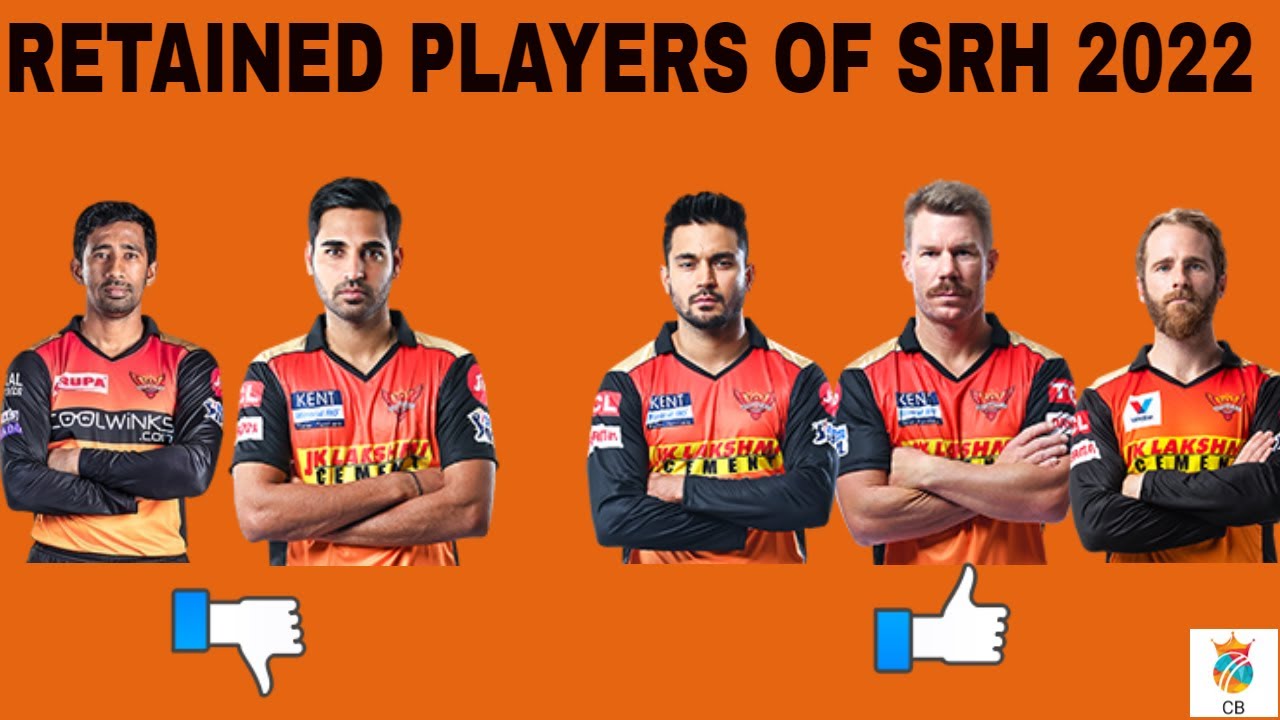 5 Players That SRH Could Retain In 2022 IPL Mega Auction | RTM Card | Retain players