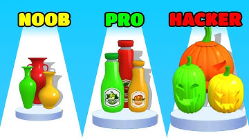 Juice Run Gameplay - NOOB vs PRO vs HACKER (iOS/Android)