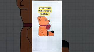Graph Paper Animal Drawing episode 6 | Cute bear Sketch 🐻✨ #graphpaperdrawing #easydrawing #Shorts